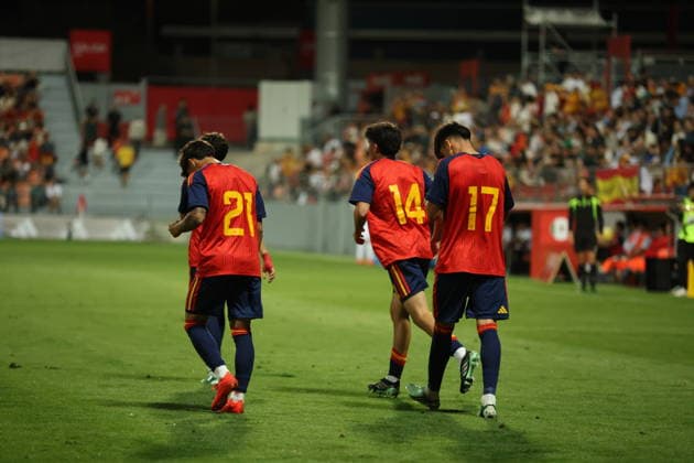 ESP: Sub20 Spain - Mexico Jose Antonio Morante of Spain scores goal and celebrates during International sub20 friendly match between Spain and Mexico played at Cerro del Espino de Majadahonda, Madrid Stadium on September 30, 2026 in Spain
