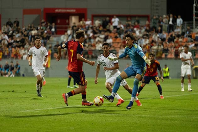 ESP: Sub20 Spain - Mexico Dani Yanez of Spain during International sub20 friendly match between Spain and Mexico played at Cerro del Espino de Majadahonda, Madrid Stadium on September 30, 2026 in Spain