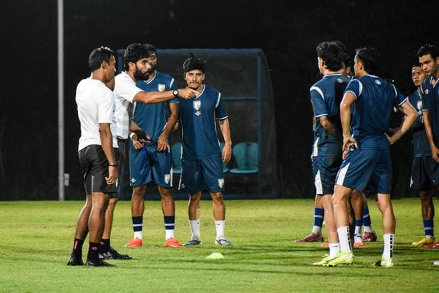 Indian Football Team Practice. Indian football team practices ahead of their International Friendly, Länderspiel, Nationalmannschaft against Brazil in Kolkata, India, on September 30, 2026. Kolkata India  Copyright: xDebarchanxChatterjeex originalFilename:chatterjee-notitle260930_npxIn.jpg