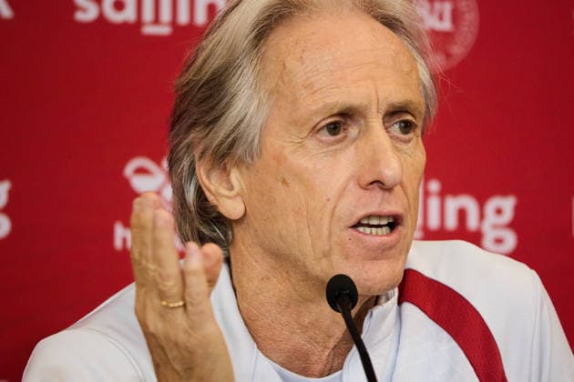 Portugal Training And press conference, PK, Pressekonferenz Jorge Jesus, head coach of Portugal, attends a press conference ahead of the UEFA Nations League 2026 27 Group A4 match against Denmark at Parken Stadium in Copenhagen, Denmark, on September 30, 2026. Copenhagen Denmark  Copyright: xKristianxTuxenxLadegaardxBergx originalFilename:berg-portugal260930_npSlT.jpg