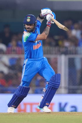 India v West Indies - ODI Series 2026 Virat Kohli of India hits a four during the second one day international (ODI) cricket match between India and West Indies at Barsapara Cricket Stadium in Guwahati, India, on September 30, 2026. Guwahati Assam India  Copyright: xShubhajitxRoyxKarmakarx originalFilename:roykarmakar-2ndodicr260930_np9od.jpg