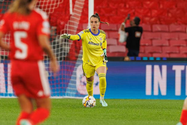 Ena Mahmutovic seen during UEFA Women™s League game between teams of SL Benfica and Fc Bayern Munchen (Luis Loureiro Ball Raw Images) Lisboa Estadio da Luz Portugal Copyright: xLuisxLoureirox lloureiroSlbwBayernW-2490
