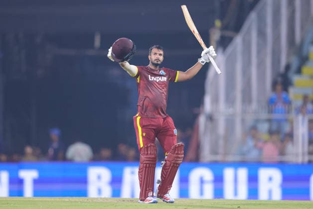 India v West Indies - ODI Series 2026 Amir Jangoo of the West Indies celebrates after scoring a century during the second one day international (ODI) cricket match between India and the West Indies at Barsapara Cricket Stadium in Guwahati, India, on September 30, 2026. Guwahati Assam India  Copyright: xShubhajitxRoyxKarmakarx originalFilename:roykarmakar-2ndodicr260930_npgEn.jpg