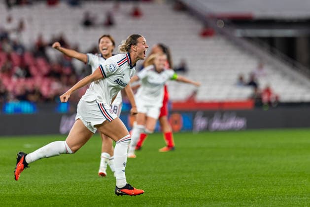 September 30, 2026, Lisbon, Lisbon, Portugal: Klara Buhl of FC Bayern Munchen celebrates during the UEFA Womens Champions League 2026 27 League Group match between SL Benfica and FC Bayern Munchen at Estadio da Luz on September 30, 2026 in Lisbon, Portugal. Lisbon Portugal - ZUMAs391 20260930_znp_s391_023 Copyright: xCarlosxSilvax