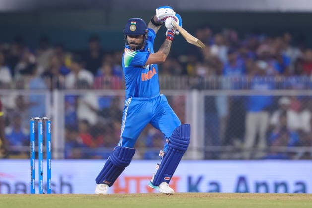 India v West Indies - ODI Series 2026 Virat Kohli of India hits a four during the second one day international (ODI) cricket match between India and West Indies at Barsapara Cricket Stadium in Guwahati, India, on September 30, 2026. Guwahati Assam India  Copyright: xShubhajitxRoyxKarmakarx originalFilename:roykarmakar-2ndodicr260930_npKi5.jpg