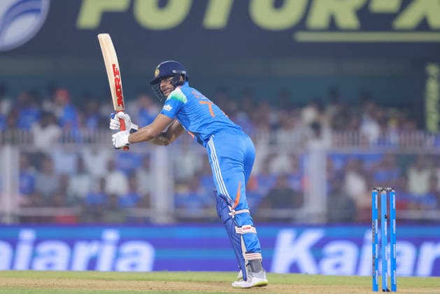 India v West Indies - ODI Series 2026 Shubman Gill, captain of India, hits a four during the second one day international (ODI) cricket match between India and West Indies at Barsapara Cricket Stadium in Guwahati, India, on September 30, 2026. Guwahati Assam India  Copyright: xShubhajitxRoyxKarmakarx originalFilename:roykarmakar-2ndodicr260930_npOKp.jpg