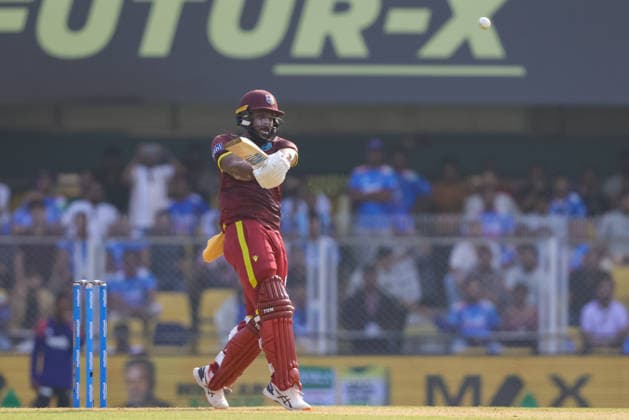 India v West Indies - ODI Series 2026 John Campbell of the West Indies hits a four during the second one day international (ODI) cricket match between India and the West Indies at Barsapara Cricket Stadium in Guwahati, India, on September 30, 2026. Guwahati Assam India  Copyright: xShubhajitxRoyxKarmakarx originalFilename:roykarmakar-2ndodicr260930_npPFC.jpg