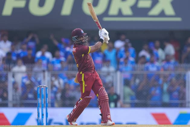 India v West Indies - ODI Series 2026 Shai Hope, captain of the West Indies, hits a six during the second one day international (ODI) cricket match between India and West Indies at Barsapara Cricket Stadium in Guwahati, India, on September 30, 2026. Guwahati Assam India  Copyright: xShubhajitxRoyxKarmakarx originalFilename:roykarmakar-2ndodicr260930_npROS.jpg