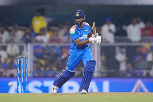 India v West Indies - ODI Series 2026 Ruturaj Gaikwad of India hits a four during the second one day international (ODI) cricket match between India and West Indies at Barsapara Cricket Stadium in Guwahati, India, on September 30, 2026. Guwahati Assam India  Copyright: xShubhajitxRoyxKarmakarx originalFilename:roykarmakar-2ndodicr260930_npYDV.jpg
