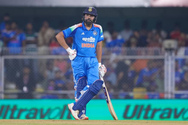 India v West Indies - ODI Series 2026 Rohit Sharma of India reacts during the second one day international (ODI) cricket match between India and West Indies at Barsapara Cricket Stadium in Guwahati, India, on September 30, 2026. Guwahati Assam India  Copyright: xShubhajitxRoyxKarmakarx originalFilename:roykarmakar-2ndodicr260930_npYTi.jpg
