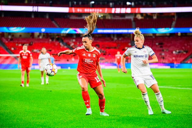 September 30, 2026, Lisbon, Lisbon, Portugal: Catarina Amado of SL Benfica during the UEFA Womens Champions League match between SL Benfica and Bayern Munchen at the EstoÂ¡dio da Luz on September 30, 2026 in Lisbon, Portugal. Lisbon Portugal - ZUMAr200 20260930_zsp_r200_028 Copyright: xNunoxReisinhox