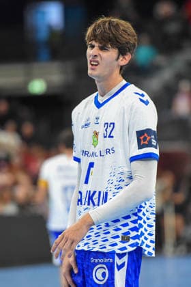Handball I Herren I Saison 2026-2027 I EHF European League I 1. Spieltag I SG Flensburg-Handewitt - Fraikin BM Granollers I 30.09.2026 Pablo Guijarro (32, Fraikin BM Granollers) Copyright: xLobeca JanxKirschnerx