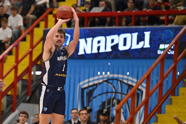 BASKETBALL - EuroCup - Napoli Basketball vs. Cosea JL Bourg-en-Bresse Photo by IPA ABACAPRESS.COM89158227 - Zachary Seljaas of Napoli Basketball during the game against Cosea JL Bourg-en-Bresse in the Napoli Basketball vs. Cosea JL Bourg-en-Bresse EuroCup basketball game in Naples, Italy, on September 30, 2026 Naples Italy  Copyright: xIPAxSport ABACAx
