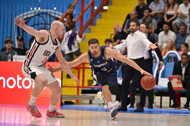 BASKETBALL - EuroCup - Napoli Basketball vs. Cosea JL Bourg-en-Bresse Photo by IPA ABACAPRESS.COM89158232 - John Petrucelli of Napoli Basketball during the game against Cosea JL Bourg-en-Bresse in the Napoli Basketball vs. Cosea JL Bourg-en-Bresse EuroCup basketball game in Naples, Italy, on September 30, 2026 Naples Italy  Copyright: xIPAxSport ABACAx