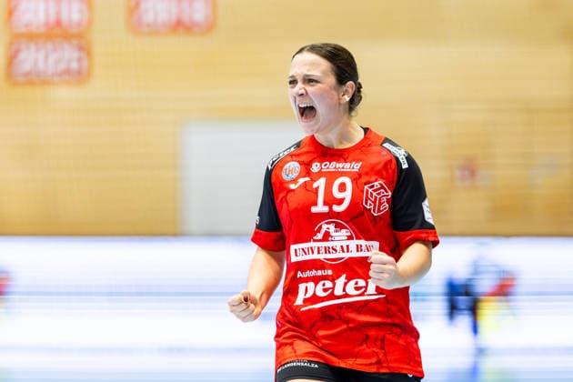 30.09.2026, GER, Handball, Frauen, Saison 2026 2027, DHB-Pokal 2.Runde-Achtelfinale, Thueringer HC - HSG Blomberg-Lippe Sabrina Troester (Thueringer HC,19) 99947 Bad Langensalza Salza Halle Sporthalle Mehrz Thüringen Deutschland