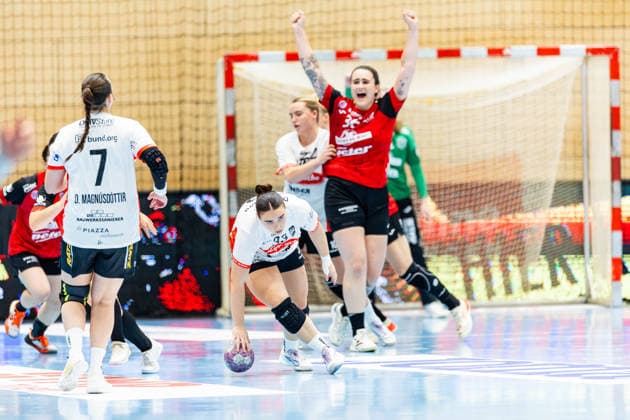 30.09.2026, GER, Handball, Frauen, Saison 2026 2027, DHB-Pokal 2.Runde-Achtelfinale, Thueringer HC - HSG Blomberg-Lippe Elin Rosa Magnusdottir (HSG Blomberg-Lippe) 99947 Bad Langensalza Salza Halle Sporthalle Mehrz Thüringen Deutschland
