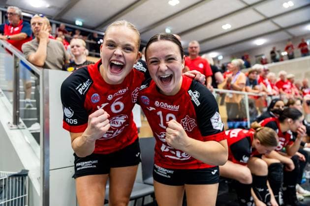 30.09.2026, GER, Handball, Frauen, Saison 2026 2027, DHB-Pokal 2.Runde-Achtelfinale, Thueringer HC - HSG Blomberg-Lippe Alfa Bra Oddsdottir Hagalin (Thueringer HC,6), Sabrina Troester (Thueringer HC,19) 99947 Bad Langensalza Salza Halle Sporthalle Mehrz Thüringen Deutschland