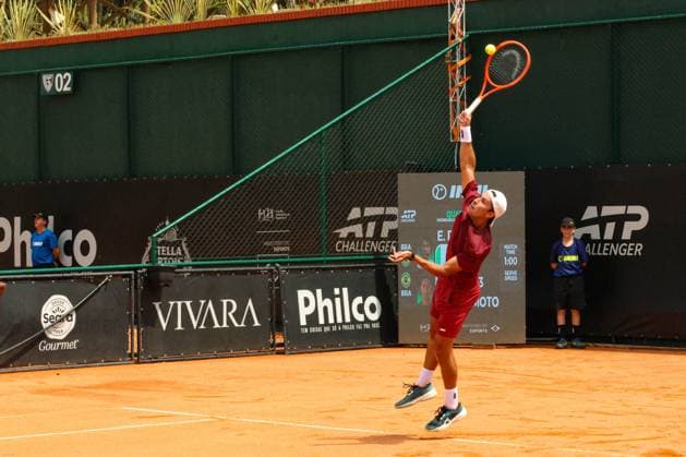 RECORD DATE NOT STATED Ribeiro (Brazil) vs. Sakamoto (Brazil) at the ATP, Tennis Herren Challenger Curitiba Curitiba (PR), 09 30 2026 - ATP Challenger Curitiba Ribeiro Sakamoto - Tennis player Eduardo Ribeiro against Pedro Sakamoto (BRA) for the ATP Challenger Curitiba tournament, at the Graciosa Country Club on the morning of Wednesday, September 30, 2026.(Foto: Edson De Souza Thenews2 imago images) SPO  Copyright: xEdsonxDexSouzax