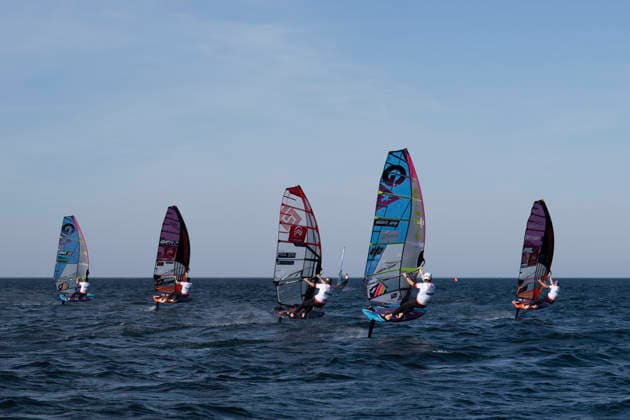 PWA - Citroen - World Windsurfing Tour Sylt 2026 - Tag 5 - Slalom Foil Men; Sylt Westerland, 30.09.2026 Scotty Stallman (Slalom Foil Men, England, GBR-68); PWA - Citroen - World Windsurfing Tour Sylt 2026 - Tag 5 - Slalom Foil Men am 30.09.2026 vor dem Brandenburger Strand - Motorboot auf Sylt Westerland (Deutschland). Copyright: xBEAUTIFULxSPORTS AndreasxDickx