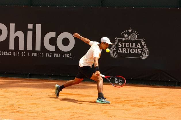 RECORD DATE NOT STATED Ribeiro (Brazil) vs. Sakamoto (Brazil) at the ATP, Tennis Herren Challenger Curitiba Curitiba (PR), 09 30 2026 - ATP Challenger Curitiba Ribeiro Sakamoto - Tennis player Pedro Sakamoto (BRA) against Eduardo Ribeiro for the ATP Challenger Curitiba tournament, at the Graciosa Country Club on the morning of Wednesday, September 30, 2026.(Foto: Edson De Souza Thenews2 imago images) SPO  Copyright: xEdsonxDexSouzax