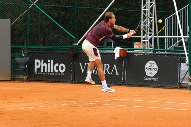RECORD DATE NOT STATED Heide (bra) vs Meligeni Alves (bra) for the ATP, Tennis Herren Challenger Curitiba Curitiba (PR), 09 30 2026 - ATP Challenger Curitiba Heide Milegeni Alves - Tennis player Felipe Milegeni Alves (BRA) against Gustavo Heide (BRA) for the ATP Challenger Curitiba tournament, at the Graciosa Country Club on the afternoon of Wednesday, September 30, 2026.(Foto: Edson De Souza Thenews2 imago images) SPO  Copyright: xEdsonxDexSouzax