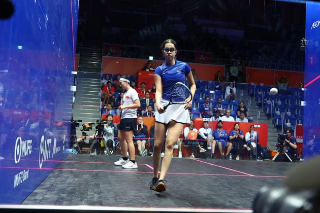 Asian Games 2026 Aichi-Nagoya, Japan Anahat Singh of India in action during Semifinals match Aichi, Nagoya Nagoya Japan Copyright: xSeshadrixSukumarx