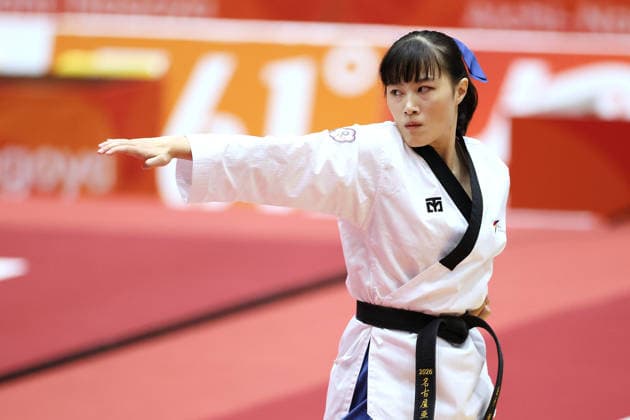 CHEN Hsin-ya (TPE), OCTOBER 1, 2026 - Taekwondo : Womens Individual Poomsae Semifinals Contest at Toyohashi Gymnasium during the Asian Games Aichi-Nagoya 2026 in Aichi, Japan.  aflo_352317142 KenichiroxOganex