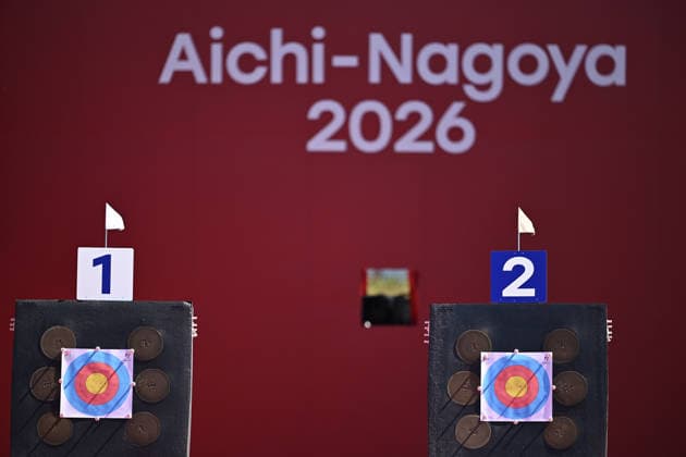 (261001) -- OKAZAKI, Oct. 1, 2026 -- Targets are seen during the compound women s individual gold medal match of archery between Nurisa Dian Ashrifah of Indonesia and Amaya Amparo Cojuangco of the Philippines at the 20th Asian Games Aichi-Nagoya 2026 in Okazaki of Aichi Prefecture, Japan, Oct. 1, 2026. ) (SP)JAPAN-OKAZAKI-ASIAN GAMES-ARCHERY-COMPOUND WOMEN S INDIVIDUAL-GOLD MEDAL MATCH YuxYang 
