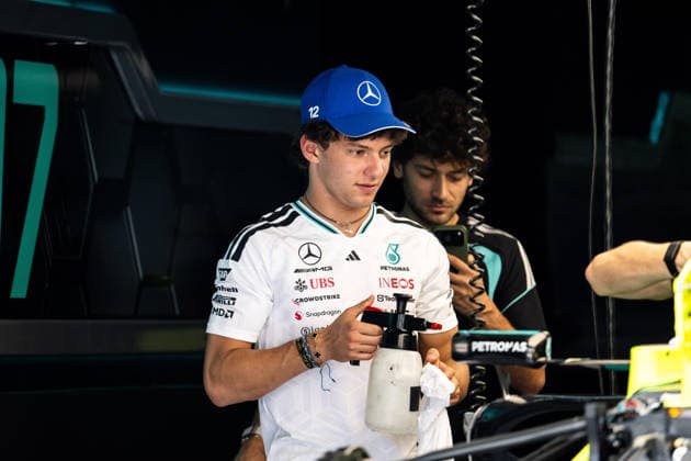 F1 - BAHRAIN GRAND PRIX IN MALAYSIA 2026 KIMI ANTONELLI Andrea (ita), Mercedes AMG F1 Team W17, portrait during the 2026 Formula 1 Bahrain Grand Prix in Malaysia, 16th round of the 2026 Formula One World Championship, WM, Weltmeisterschaft from October 2 to 4, 2026 on the Sepang International Circuit, in Sepang, Malaysia - SepangMalaysia  Copyright: xALBERTOxVIMERCATIx