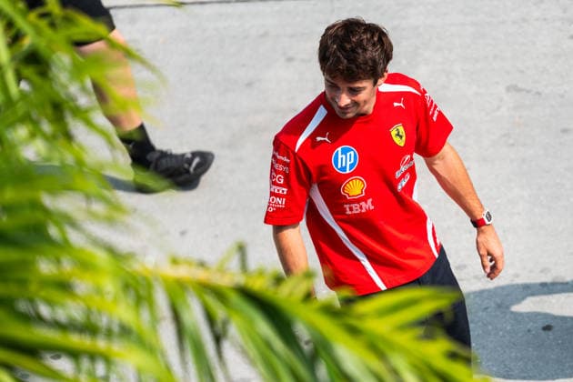 Formula 1 Gulf Air Bahrain Grand Prix in Malaysia 2026 Levi Erb OVERTAKE MAXPPP - Sepang 01 10 2026 16 LECLERC Charles (mon), Scuderia Ferrari HP, portrait at the Formula 1 Gulf Air Bahrain Grand Prix 2026 in Malaysia, the 15th round of the 2026 FIA Formula 1 World Championship, WM, Weltmeisterschaft at the Sepang International circuit, from 1 to 4 October 2026 Sepang Sepang International Circuit Malaysia  Copyright: xOVERTAKE MAXPPPxLevixErbx OVT202610016737 OVT202610016737