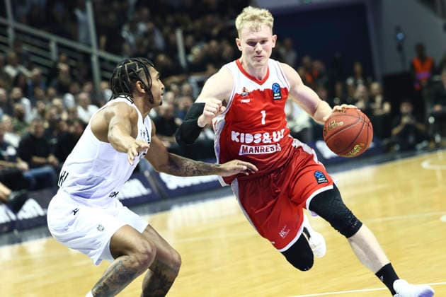PAOK v Manresa - EuroCup Lukasz Kolenda of Manresa plays during the PAOK vs. Manresa match, the opening game of EuroCup Group D, at the PAOK indoor arena in Thessaloniki, on September 30, 2026. Thessaloniki Greece  Copyright: xAchilleasxChirasx originalFilename:chiras-notitle260930_npqIc.jpg