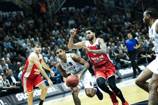 PAOK v Manresa - EuroCup PAOK player Breein Tyree in action during the PAOK vs. Manresa match, the opening game of EuroCup Group D, at the PAOK indoor arena in Thessaloniki, on September 30, 2026. Thessaloniki Greece  Copyright: xAchilleasxChirasx originalFilename:chiras-notitle260930_npWwY.jpg