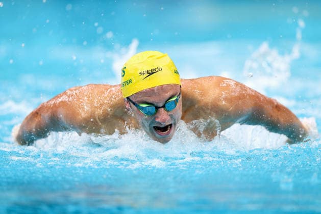 October 1, 2026, Sydney, Nsw, Australia: BEN ARMBRUSTER competes in the MenÃ¢â‚¬â ¢s 100m butterfly heats during the 2026 Australian Short Course Championships. Swimming 2026: Australian Short Course Championships  - ZUMAt173 20261001_zsp_t173_021 Copyright: xStephanexThomasx
