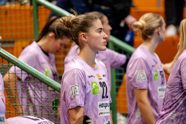 Dortmund, 30.09.2026, Handball, Damen, DHB-Pokal, 2. Runde , BVB Borussia Dortmund - SV Union Halle-Neustadt Tabea Wipper (SV Union Halle-Neustadt, 22) vor dem Spiel