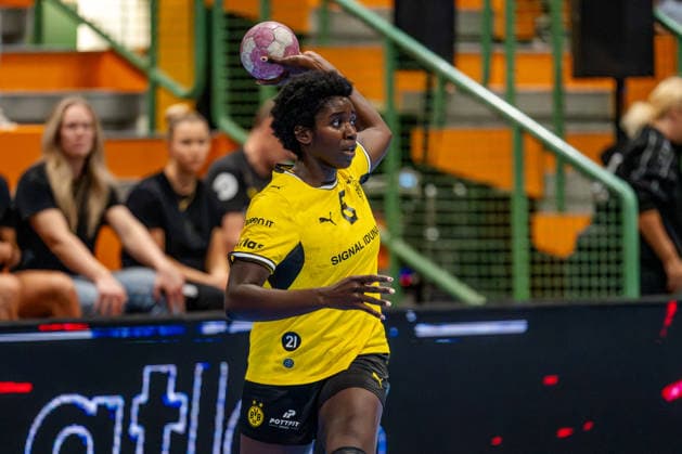 Dortmund, 30.09.2026, Handball, Damen, DHB-Pokal, 2. Runde , BVB Borussia Dortmund - SV Union Halle-Neustadt Laetitia Quist (BVB, 6) während des Spiels