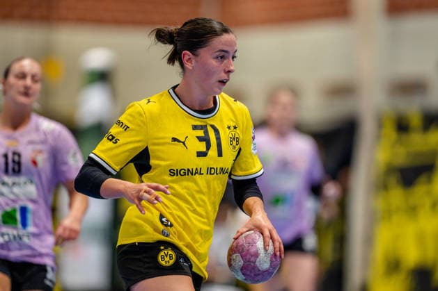 Dortmund, 30.09.2026, Handball, Damen, DHB-Pokal, 2. Runde , BVB Borussia Dortmund - SV Union Halle-Neustadt Kelly Vollebregt (BVB, 31) während des Spiels