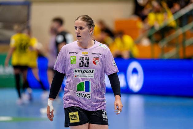 Dortmund, 30.09.2026, Handball, Damen, DHB-Pokal, 2. Runde , BVB Borussia Dortmund - SV Union Halle-Neustadt Nele Wenzel (SV Union Halle-Neustadt, 33) während des Spiels