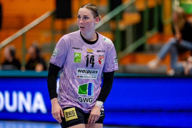 Dortmund, 30.09.2026, Handball, Damen, DHB-Pokal, 2. Runde , BVB Borussia Dortmund - SV Union Halle-Neustadt Tina Wagenlader (SV Union Halle-Neustadt, 14) während des Spiels