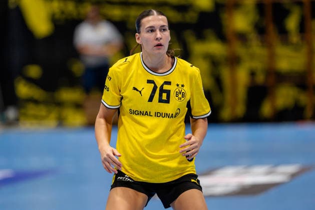 Dortmund, 30.09.2026, Handball, Damen, DHB-Pokal, 2. Runde , BVB Borussia Dortmund - SV Union Halle-Neustadt Felina Menne (BVB, 76) während des Spiels