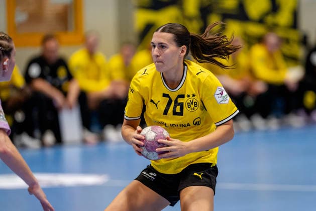 Dortmund, 30.09.2026, Handball, Damen, DHB-Pokal, 2. Runde , BVB Borussia Dortmund - SV Union Halle-Neustadt Felina Menne (BVB, 76) während des Spiels