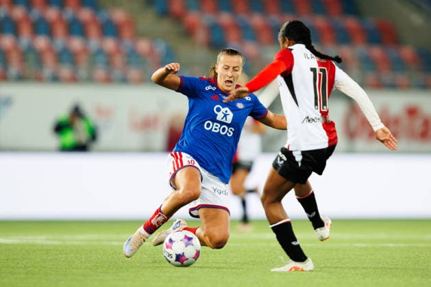 Vaalerenga v Feyenoord, UEFA Women™s Europa Cup, Oslo, Norway Oslo, Norway. 30th, September 2026. Stine Brekken (30) of Vaalerenga seen during the UEFA Women™s Europa Cup match between Vaalerenga and Feyenoord at Intility Arena in Oslo. Norway, Oslo, Intility Arena  Copyright: xGonzalesxPhoto KetilxMartinsenx