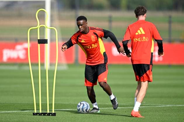 Belgium v Turkey - UEFA Nations League 2026 Media Activities 01 10 2026 TUBIZE, BELGIUM - OCTOBER 01 : Keita Mandela midfielder of Belgium pictured during a training session ahead of the UEFA Nations League tournament league phase matchday 3 group A1 match between Belgium and Turkey on October 1, 2026 in Tubize, Belgium, 01 10 2026 Tubize Belgium  Copyright: xNicoxVereeckenx