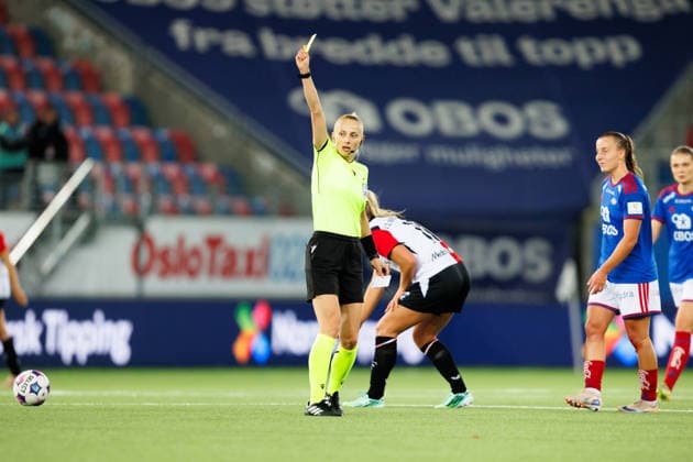Vaalerenga v Feyenoord, UEFA Women™s Europa Cup, Oslo, Norway Oslo, Norway. 30th, September 2026. Referee Hristiyana Guteva seen during the UEFA Women™s Europa Cup match between Vaalerenga and Feyenoord at Intility Arena in Oslo. Norway, Oslo, Intility Arena  Copyright: xGonzalesxPhoto KetilxMartinsenx
