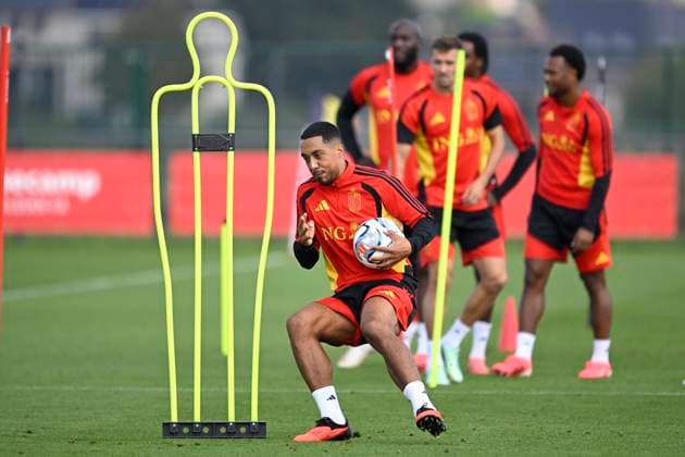 Belgium v Turkey - UEFA Nations League 2026 Media Activities 01 10 2026 TUBIZE, BELGIUM - OCTOBER 01 : Tielemans Youri midfielder of Belgium pictured during a training session ahead of the UEFA Nations League tournament league phase matchday 3 group A1 match between Belgium and Turkey on October 1, 2026 in Tubize, Belgium, 01 10 2026 Tubize Belgium  Copyright: xNicoxVereeckenx