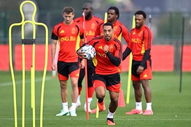 Belgium v Turkey - UEFA Nations League 2026 Media Activities 01 10 2026 TUBIZE, BELGIUM - OCTOBER 01 : Tielemans Youri midfielder of Belgium pictured during a training session ahead of the UEFA Nations League tournament league phase matchday 3 group A1 match between Belgium and Turkey on October 1, 2026 in Tubize, Belgium, 01 10 2026 Tubize Belgium  Copyright: xNicoxVereeckenx