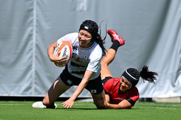 Hana Nagata (JPN), OCTOBER 1, 2026 - Rugby : Women s Preliminary Round Pool D match between Japan - Singapore at Nagoya City Mizuho Park Rugby Field during the Asian Games Aichi-Nagoya 2026 in Aichi, Japan. Noxthirdxpartyxsales  aflo_352328000 KenjiroxMatsuox