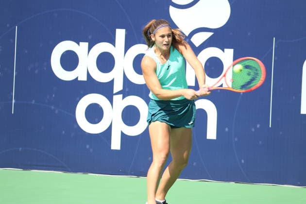 WTA, Tennis Damen 125 Adana Open Tennis Tournament ADANA, TURKIYE - OCTOBER 1: Julia Riera of Argentina competes during ouarterfinal matches at the WTA 125 Adana Open Tennis Tournament in Adana, Turkiye on October 1, 2026. Bekir Omer Fansa Anadolu Adana Turkey. Editorial use only. Please get in touch for any other usage.  Copyright: x2026xAnadoluxBekirxOmerxFansax