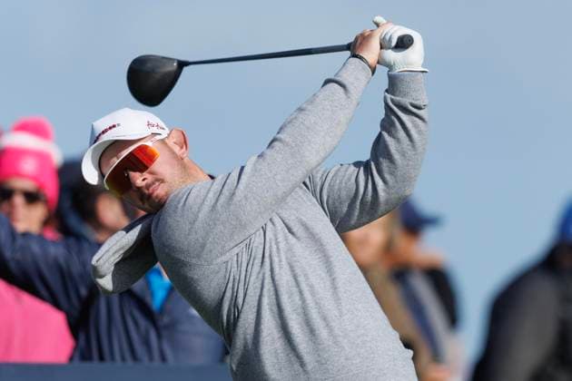 RECORD DATE NOT STATED 1st October 2026; Carnoustie Golf Links, Carnoustie, Angus, Scotland; DP World Tour Golf, Alfred Dunhill Links Championship, Day 1; Lucas Herbert of Australia plays a shot from the tee on the fourth hole DavidxYoung