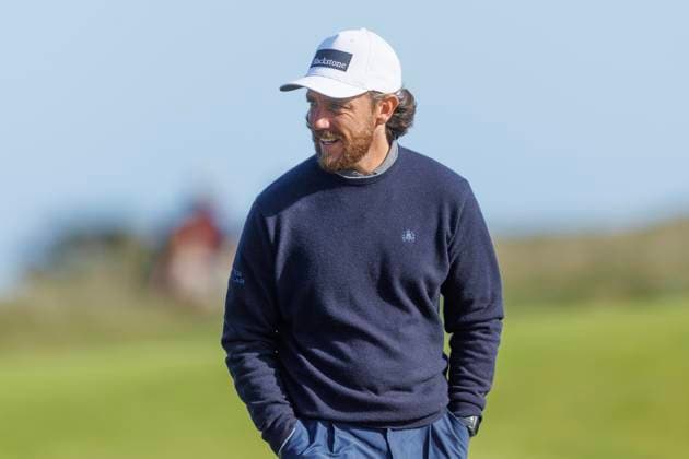 RECORD DATE NOT STATED 1st October 2026; Carnoustie Golf Links, Carnoustie, Angus, Scotland; DP World Tour Golf, Alfred Dunhill Links Championship, Day 1; Tommy Fleetwood of England walks down the fourth hole DavidxYoung