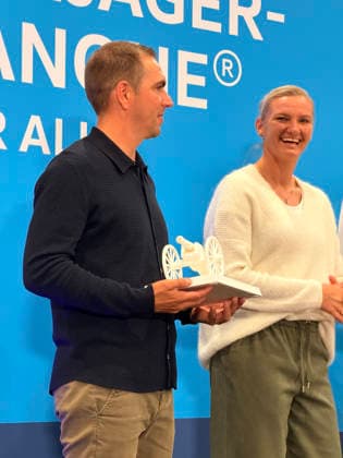 Preisverleihung der Torjägerkanone für Alle des Kicker und DFB mit Alexandra Popp und Philipp Lahm - München 01.10.2026: Deutschland vs. Serbien, UEFA Nations League, 3. Spieltag, Allianz Arena
